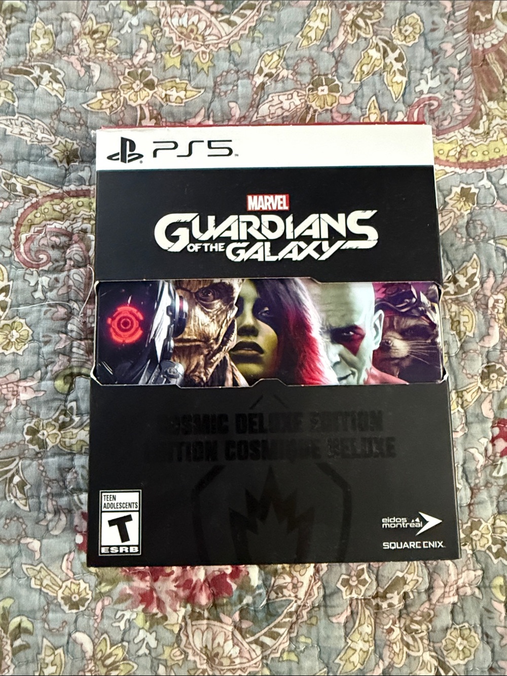 Sony PS5 Guardians of the Galaxy Deluxe Edition - Black with Multicolor Artwork